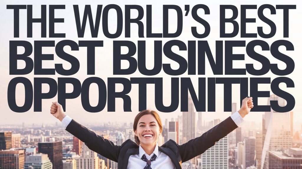 The world best business opportunities
